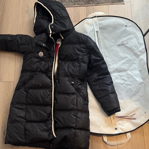 Moncler Jackets & Blazers - 100% Authentic Moncler Black Puffer Coat with Hood